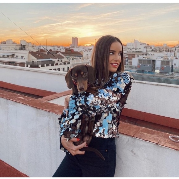 Zara sequin crop top - Picture 7 of 16